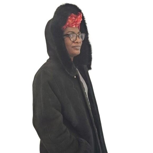 Vintage 60s/70s Italian made Deer skin Jacket with Hood - Picture 3 of 16